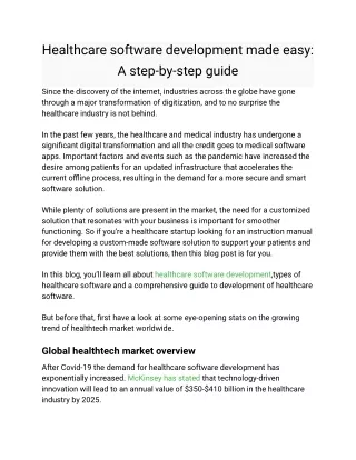 Healthcare software development made easy_ A step-by-step guide