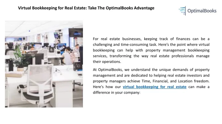 virtual bookkeeping for real estate take