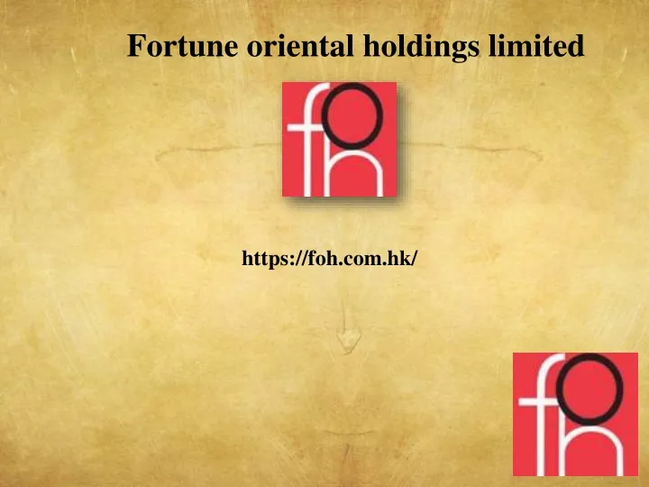 fortune oriental holdings limited