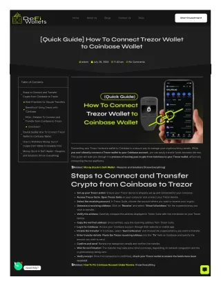 How To Connect Trezor Wallet to Coinbase Wallet?