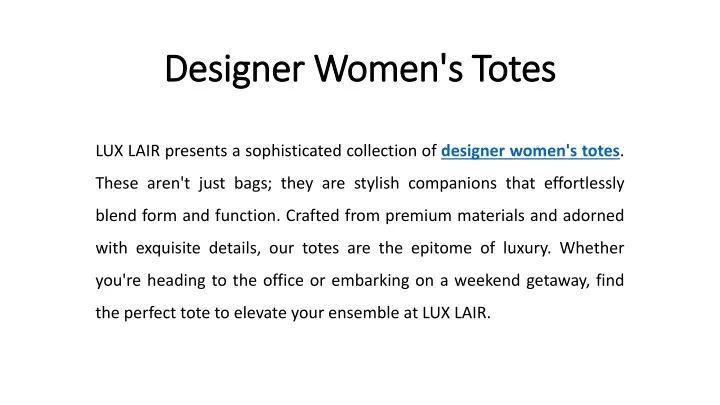 designer women s totes