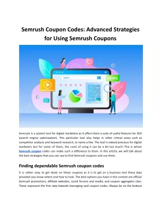 Semrush Coupon Codes Advanced Strategies for Using Semrush Coupons