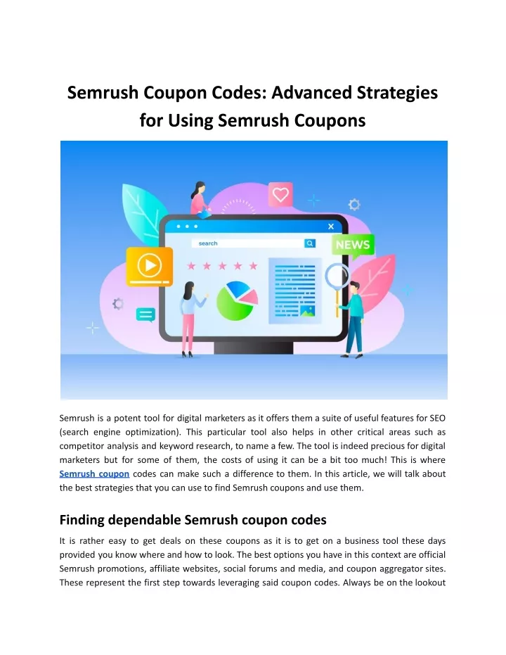 semrush coupon codes advanced strategies