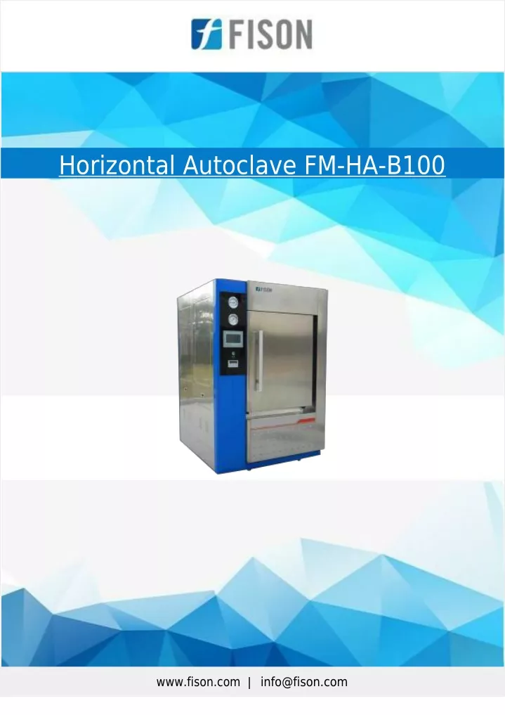 horizontal autoclave fm ha b100 www fison