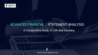 Advanced Financial Statement Analysis A Comparative Study of USA and Germany