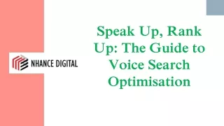 Speak Up, Rank Up: The Guide to Voice Search Optimisation