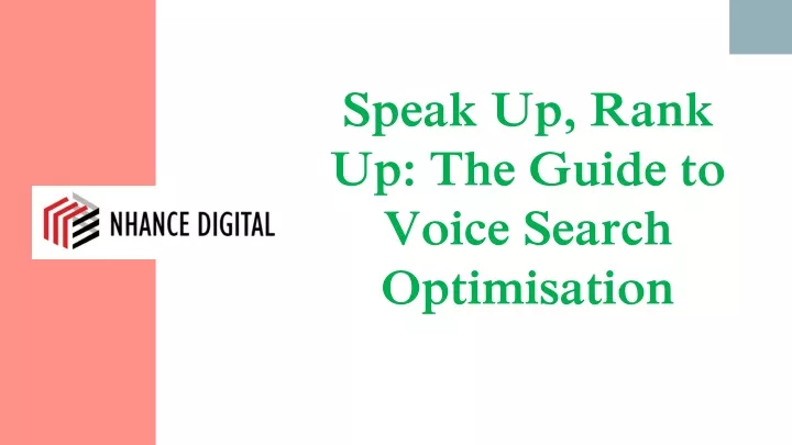 speak up rank up the guide to voice search