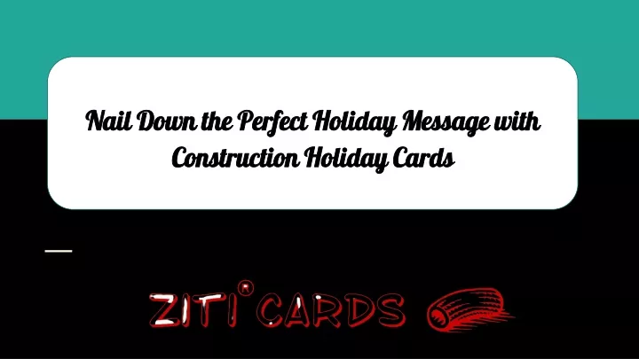 nail down the perfect holiday message with