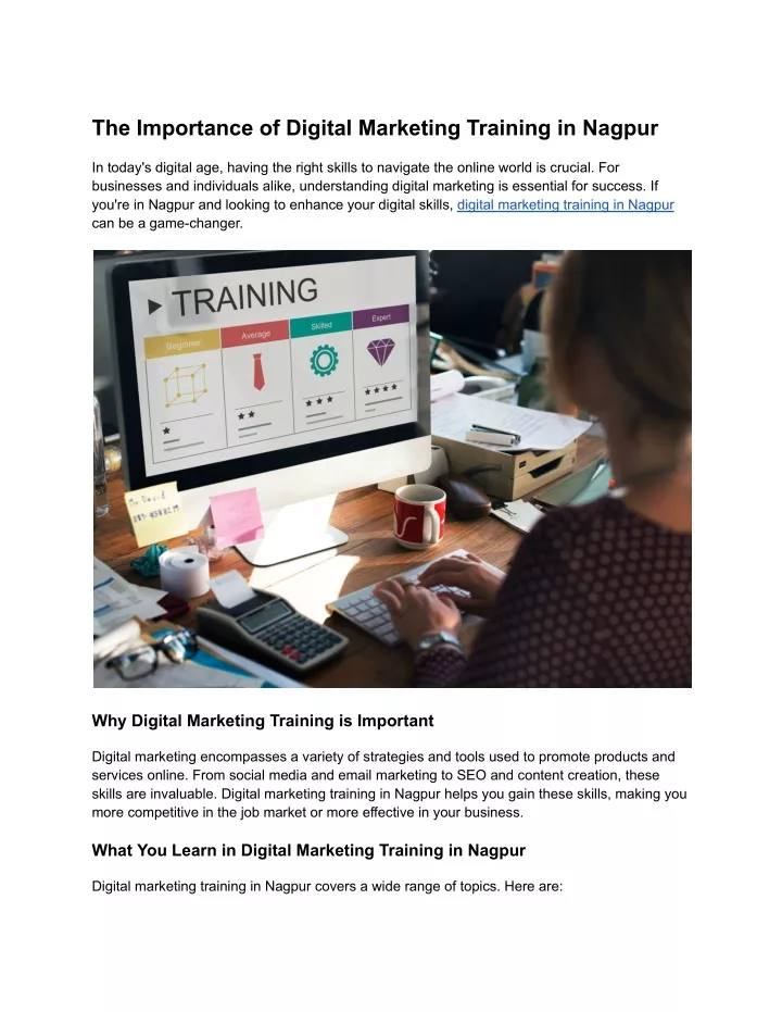 the importance of digital marketing training