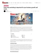 Know why marketing is important for your business growth and needs. - slide 1