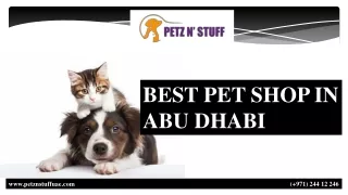 BEST PET SHOP IN ABU DHABI