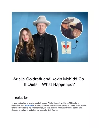 arielle goldrath and kevin mckidd call it quits