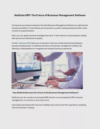 NetSuite ERP The Future of Business Management Software