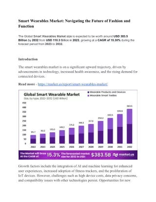 smart wearables market navigating the future