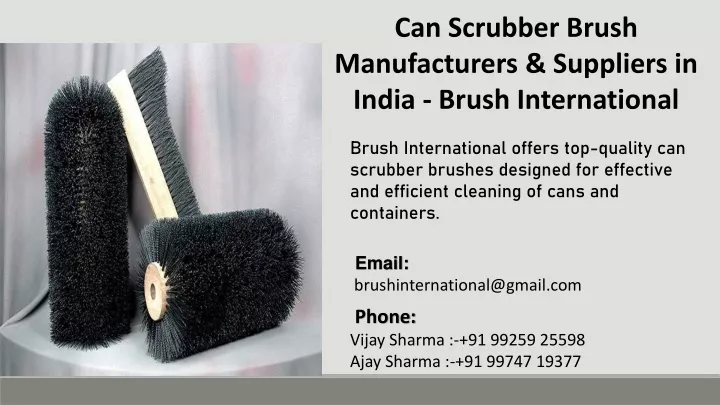 can scrubber brush manufacturers suppliers