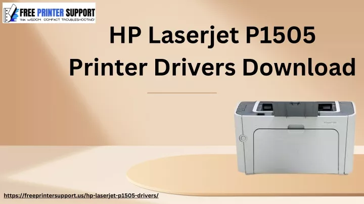 hp laserjet p1505 printer drivers download