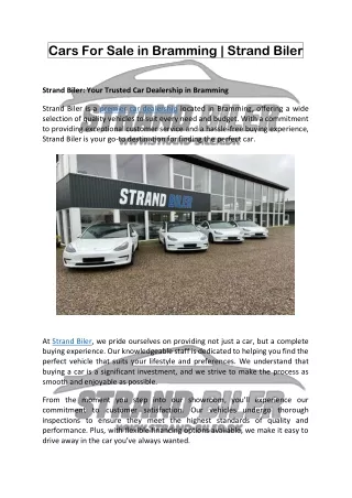 Cars For Sale in Bramming