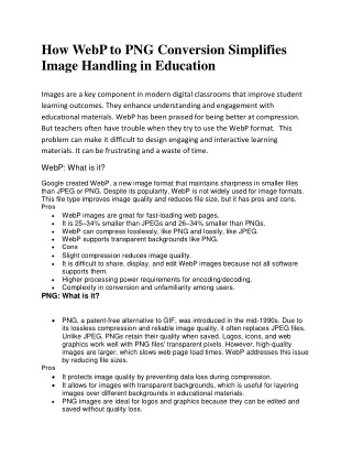 how webp to png conversion simplifies image