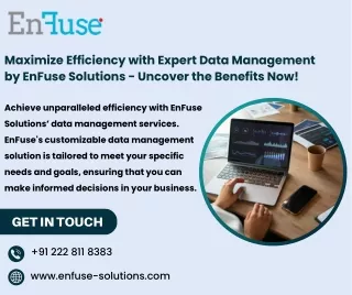 Maximize Efficiency with Expert Data Management by EnFuse Solutions