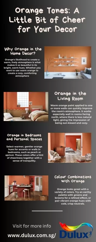 Orange Tones: A Little Bit of Cheer for Your Decor