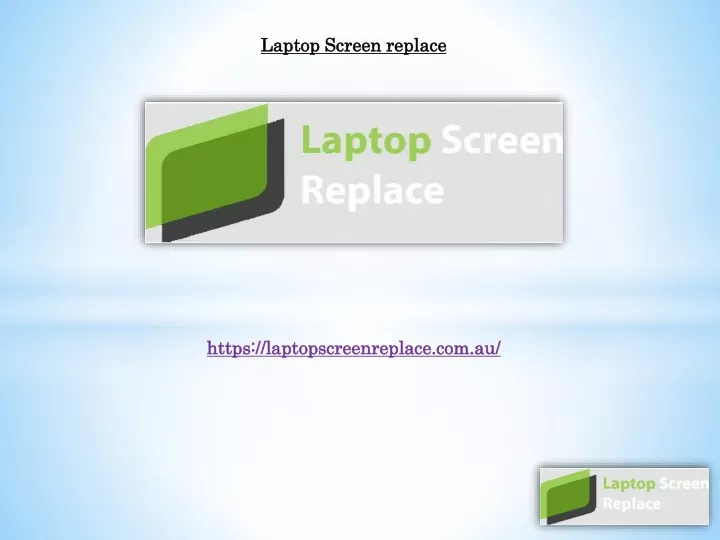 laptop screen replace