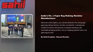 Paper Bag Making Machine Manufacturer