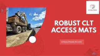 Robust CLT Access Mats| Durable Access Solutions in Grande Prairie|