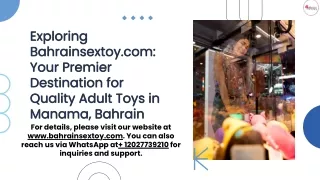 Explore bahrainsextoy.com: Unleash & Elevate!