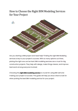 How to Choose the Right BIM Modeling Services for Your Project