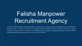 falisha manpower recruitment agency