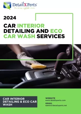 Car Interior Detailing and Eco Car Wash Services