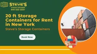 Your Solution for Affordable 20 ft Storage Containers in New York