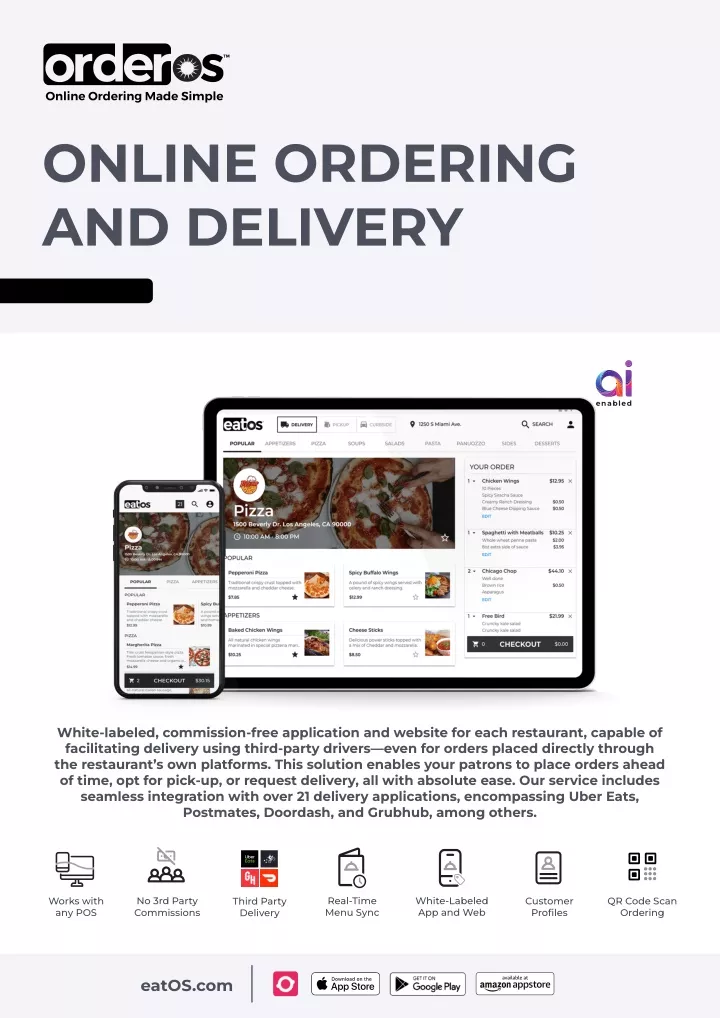 online ordering and delivery