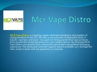 Mcr Vape Distro pdf