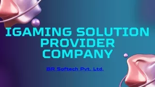 iGaming Solution Provider company