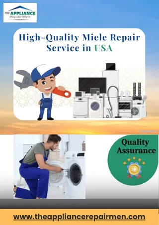 Find Trusted Miele Repair Professionals Near Your Location