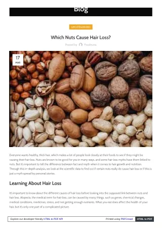Can Eating Nuts Lead to Hair Loss?