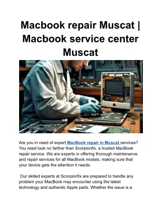 Macbook repair Muscat _ Macbook service center Muscat