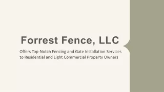 forrest fence llc