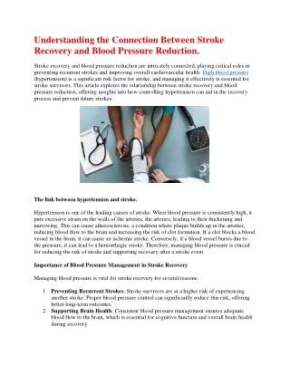 understanding the connection between stroke
