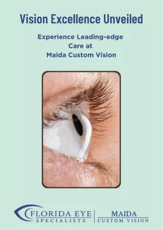 Expert LASIK Doctors in Jacksonville, FL Maida Custom Vision