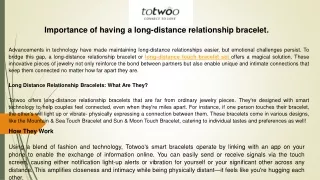 importance of having a long distance relationship