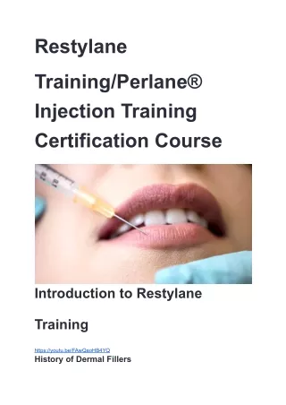 Best Botox and Dermal Filler Training and Certification in Portland