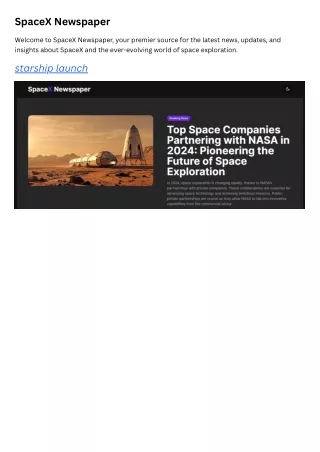 spacex newspaper