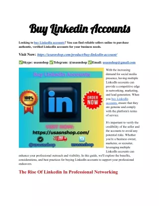 bu linkedi account