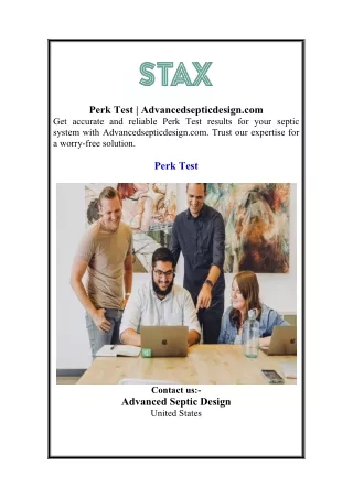 Perk Test  Advancedsepticdesign.com
