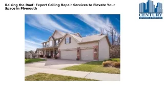 Raising the Roof Expert Ceiling Repair Services to Elevate Your Space in Plymouth