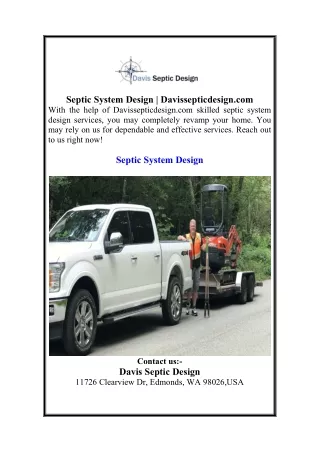 Septic System Design  Davissepticdesign.com