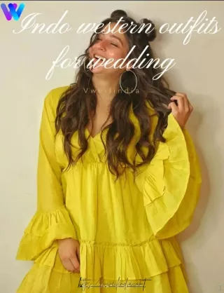 Indo western outfits for wedding