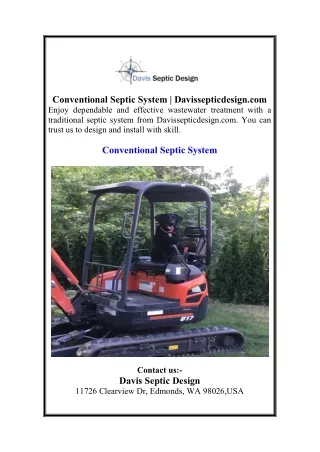 conventional septic system davissepticdesign